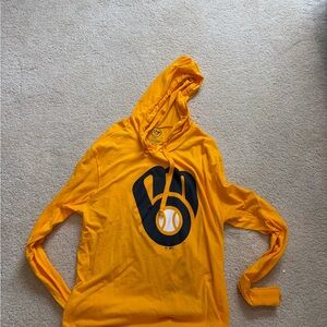 47 Brand Golden Hoodie with Black Logo